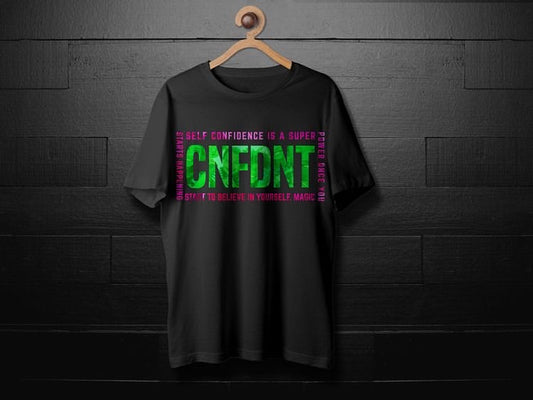 Confident White Short-Sleeve T-Shirt