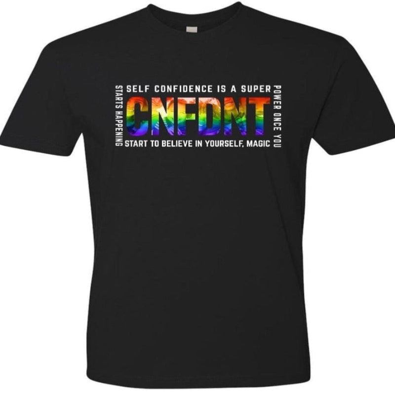 Confident Black Short-Sleeve T-Shirt