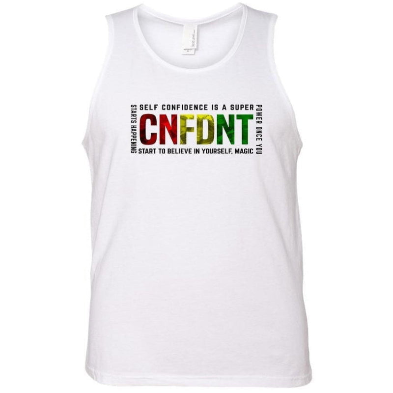 Confident White Short-Sleeve Vest